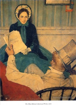 Norman Rockwell Painting - the most beloved american writer 1938 Norman Rockwell